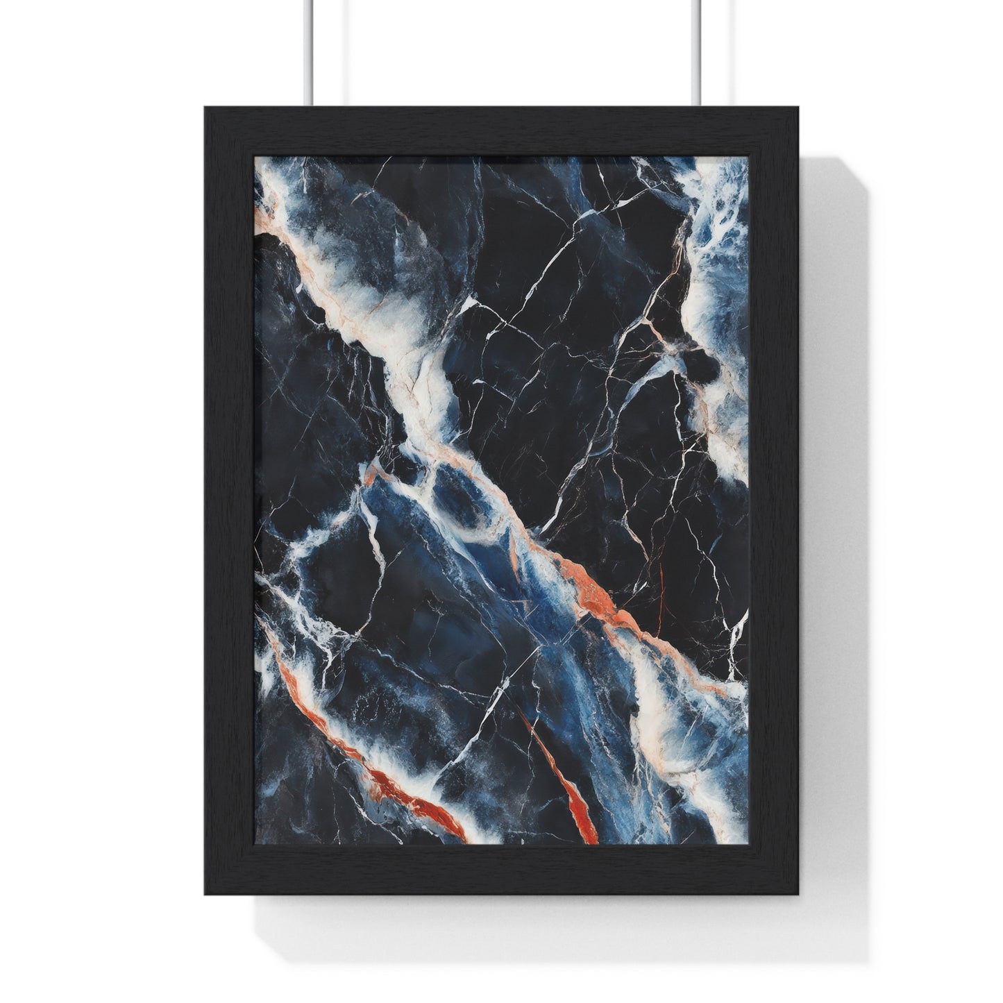Modern Marble Vertical Framed Poster