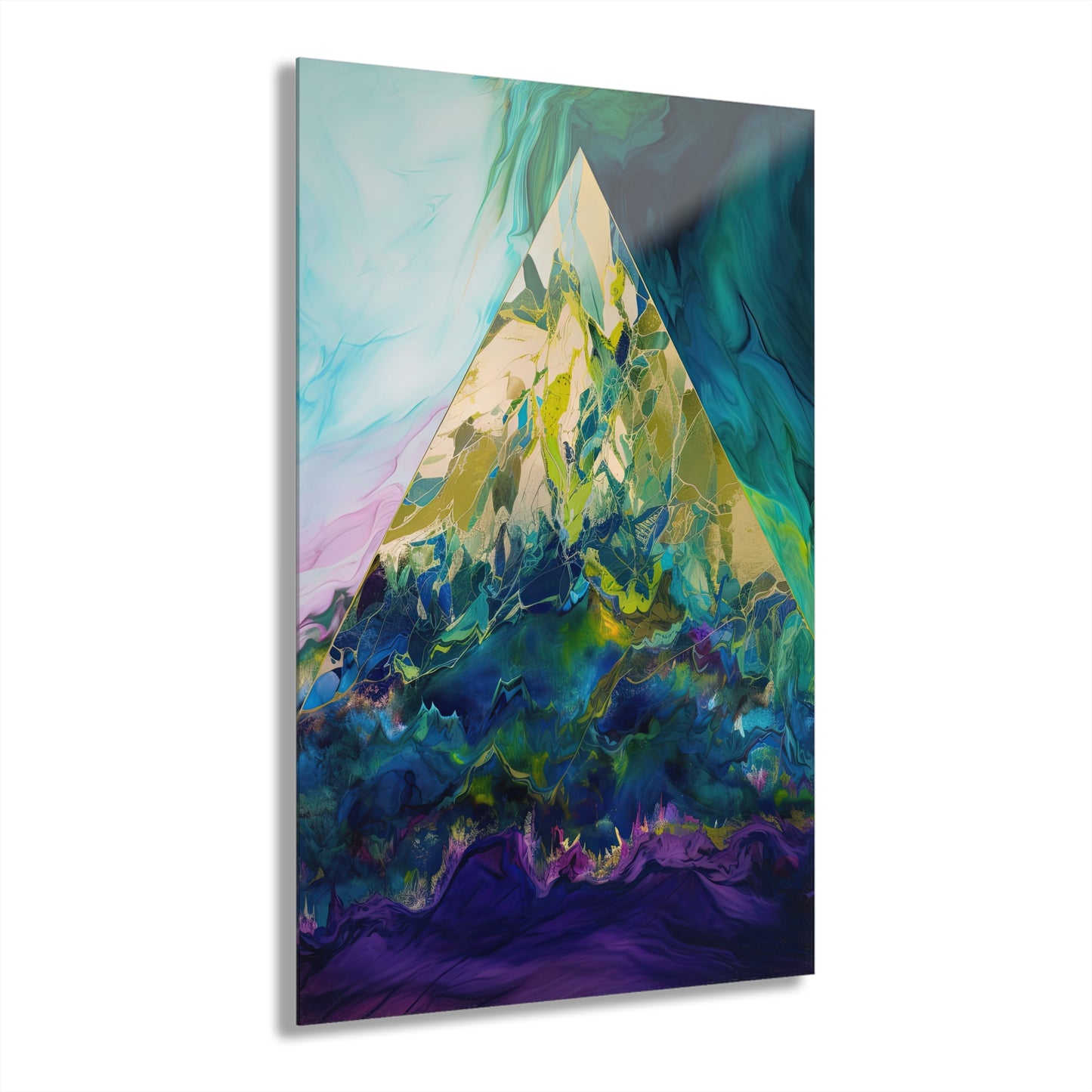 Vibrant Abstract Pyramid Design