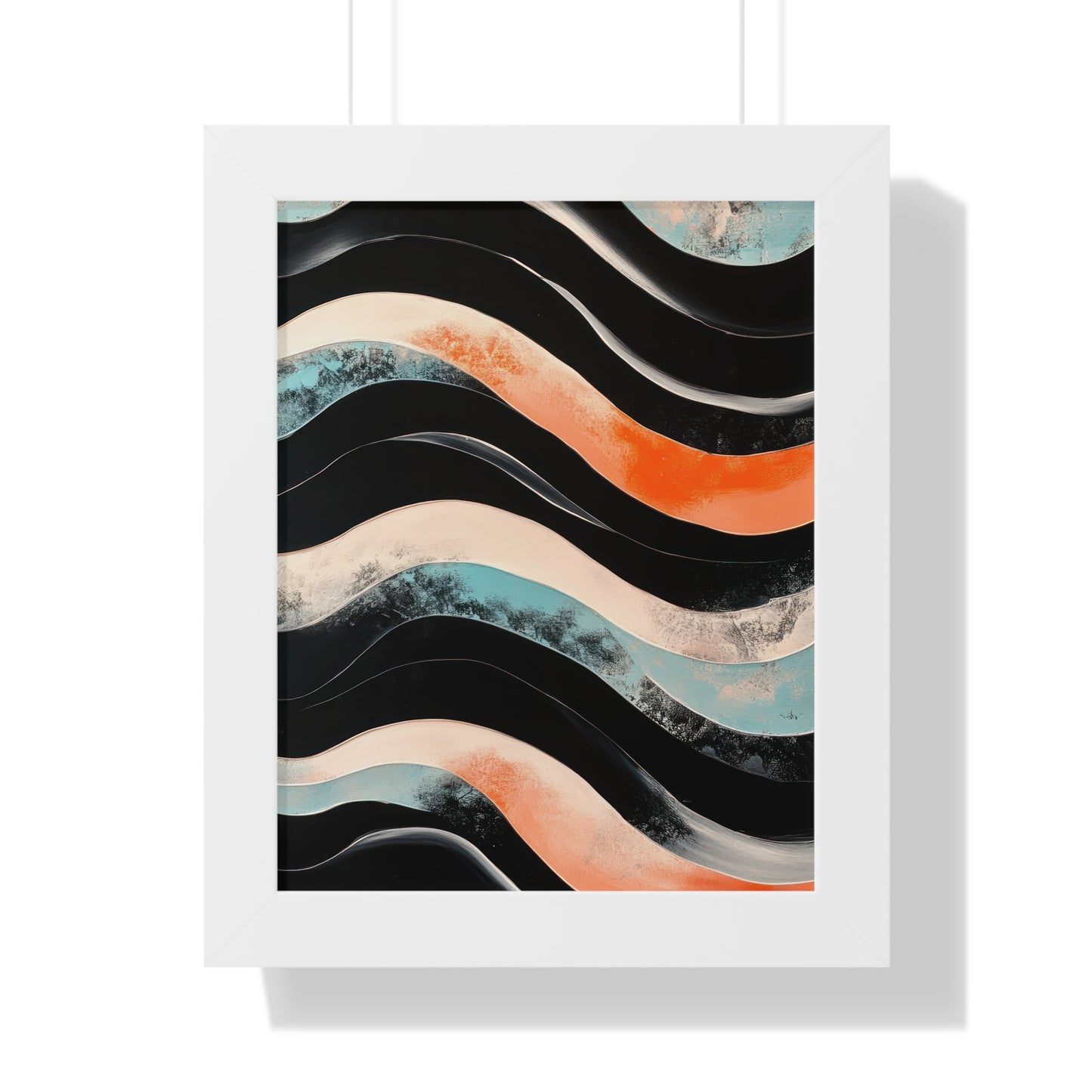 Elegant Abstract Geode Framed Poster