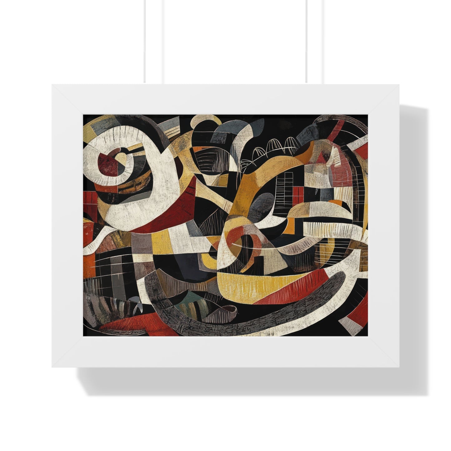 Artistic Abstract Framed Horizontal Poster