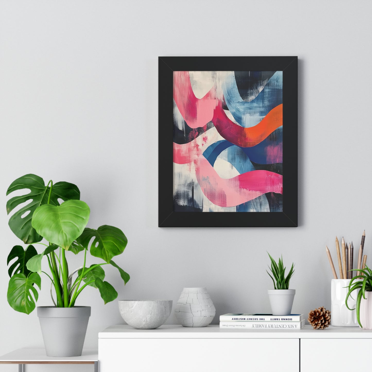 Abstract Wave Art Print, Colorful Wall Art,