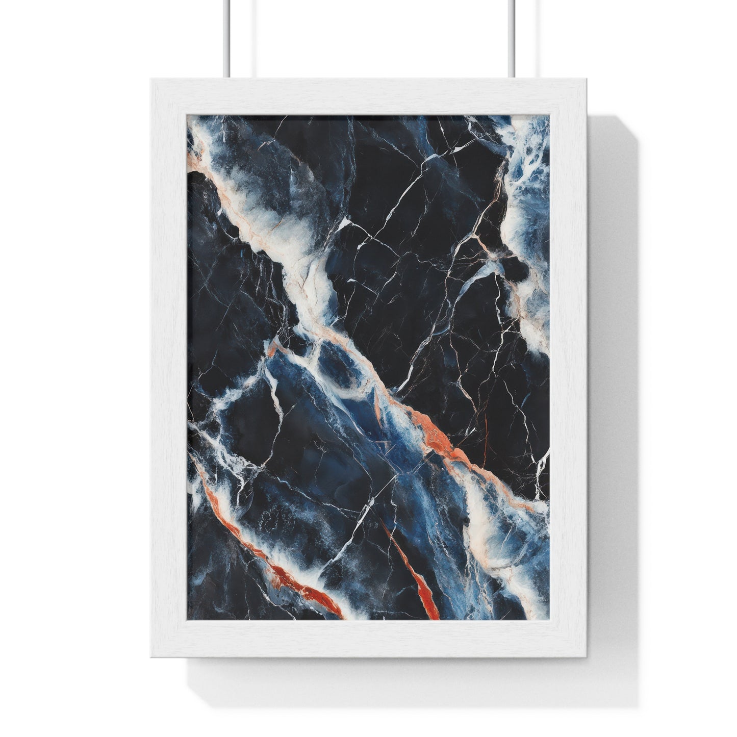 Modern Marble Vertical Framed Poster
