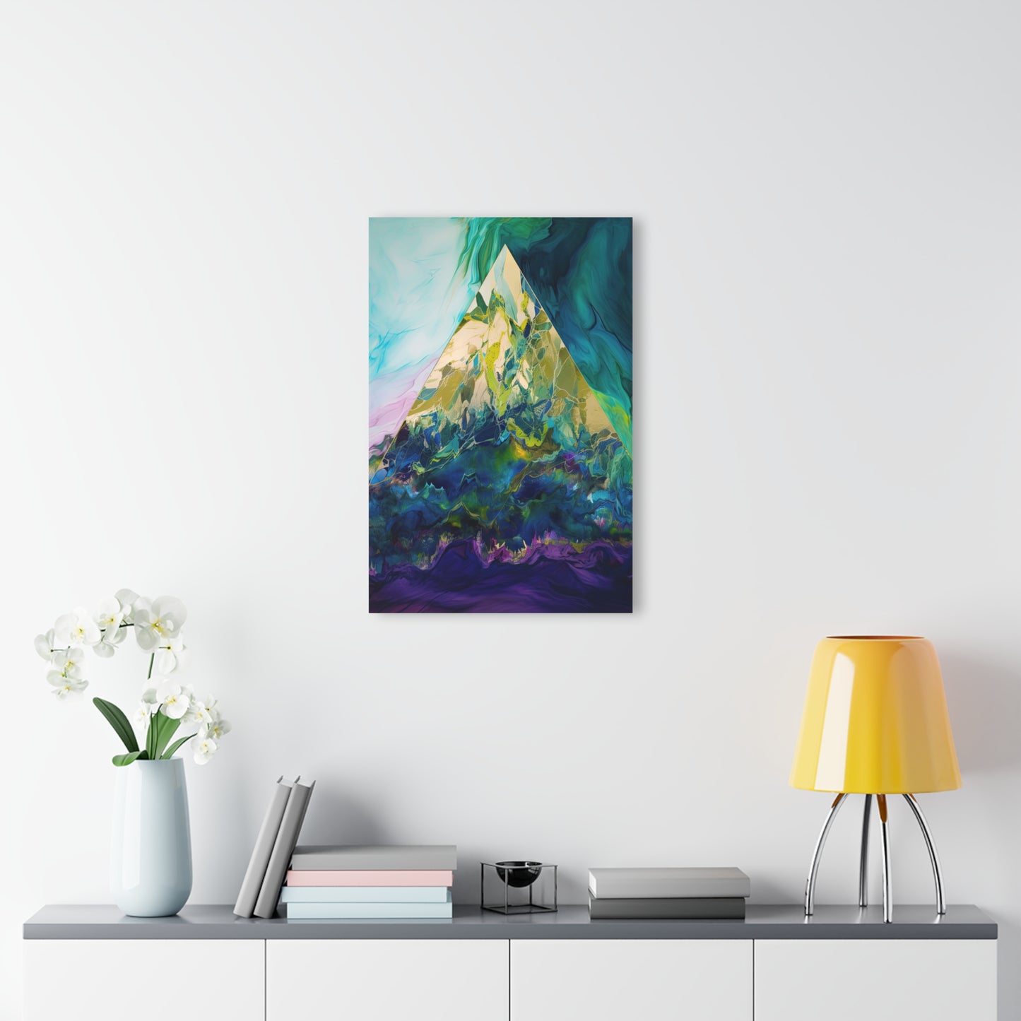 Vibrant Abstract Pyramid Design