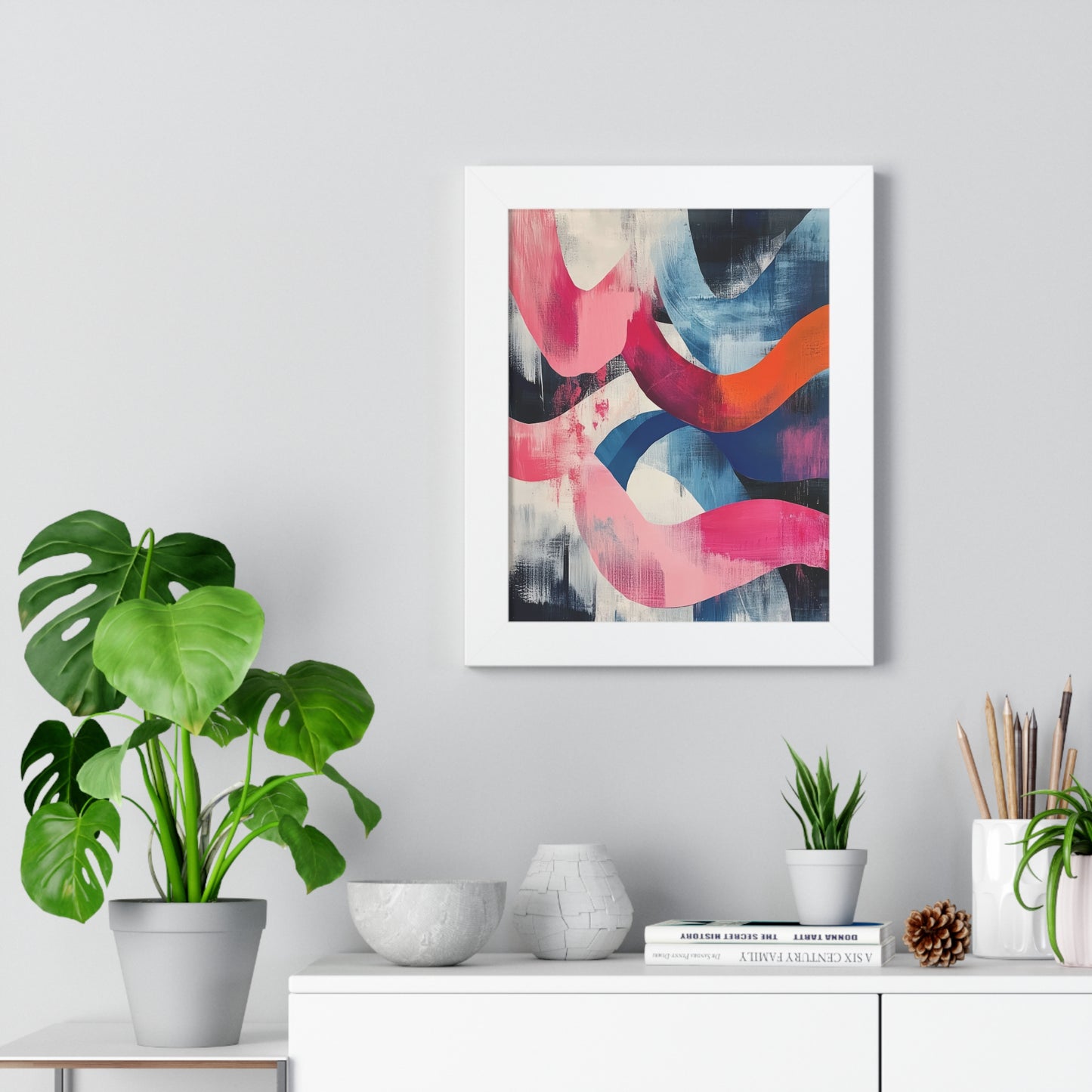 Abstract Wave Art Print, Colorful Wall Art,