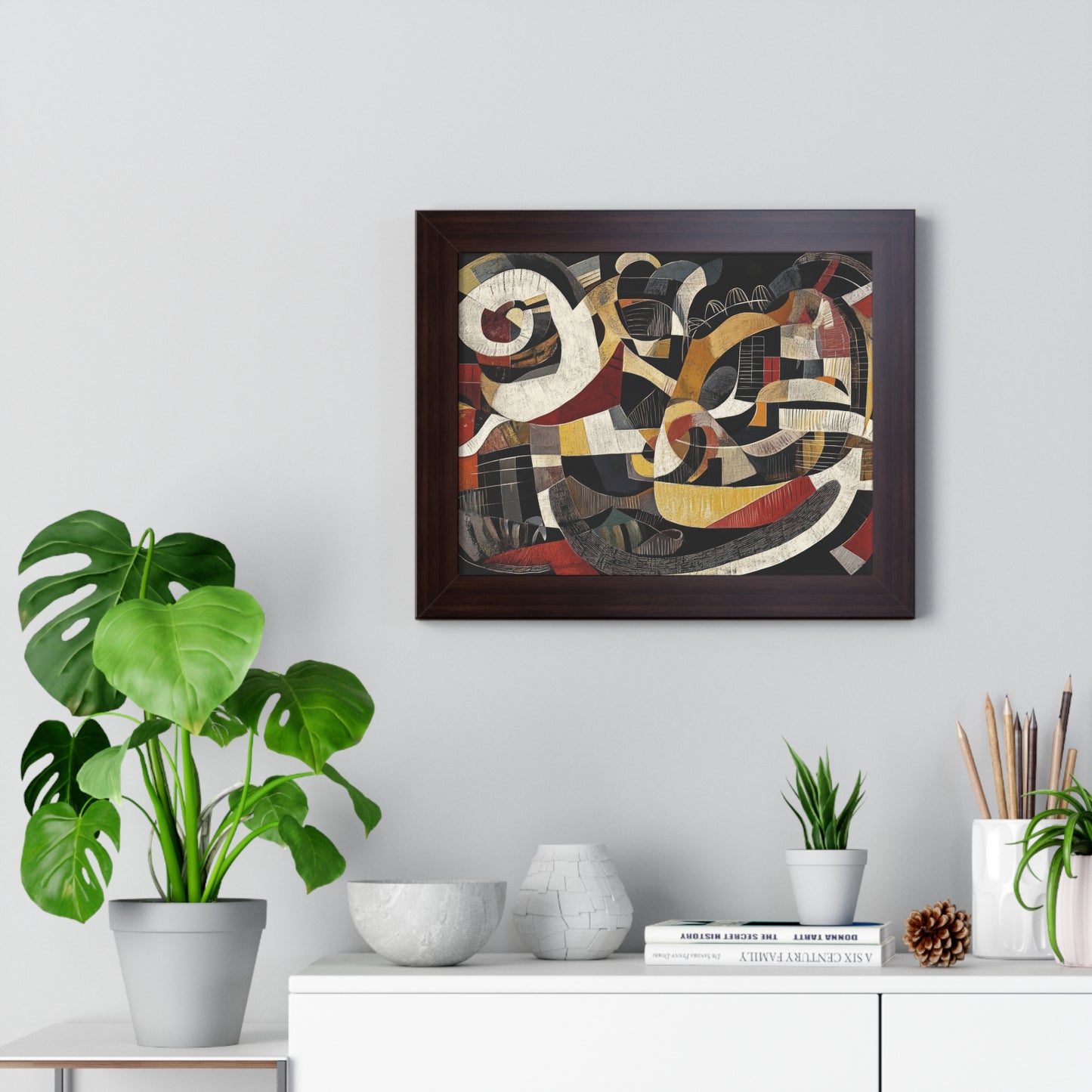 Artistic Abstract Framed Horizontal Poster