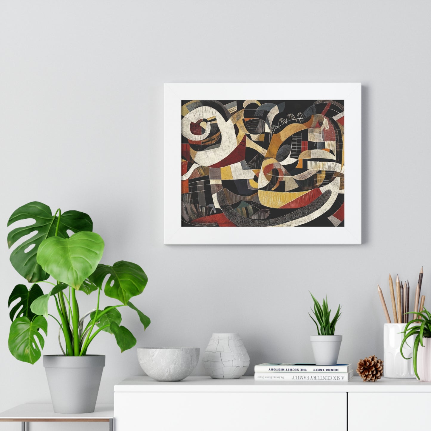 Artistic Abstract Framed Horizontal Poster