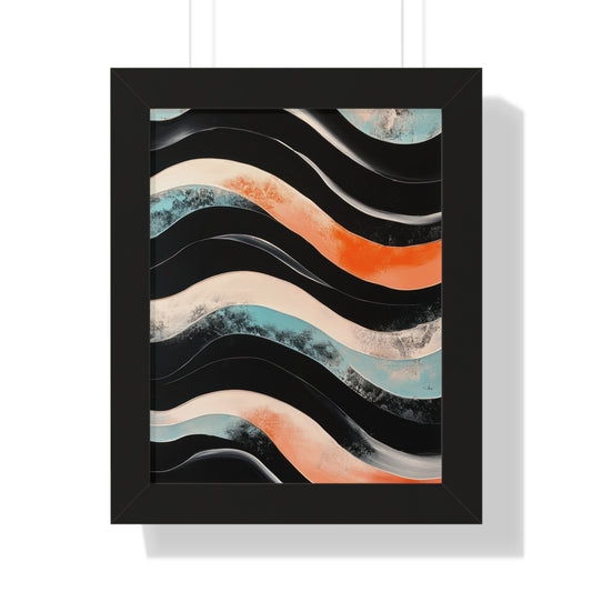 Elegant Abstract Geode Framed Poster