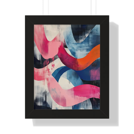 Abstract Wave Art Print, Colorful Wall Art,