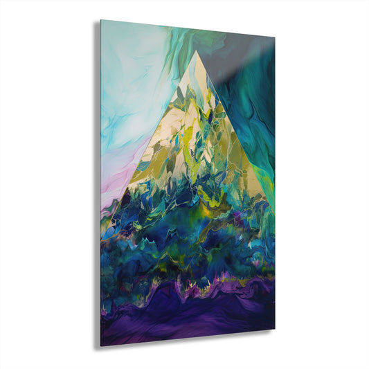 Vibrant Abstract Pyramid Design
