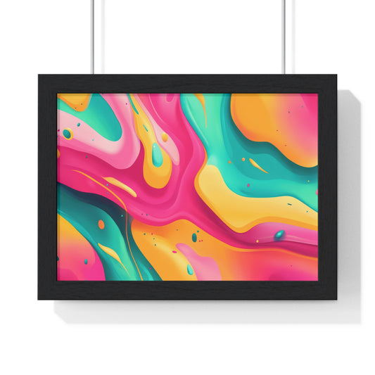 Gift for Art Lovers, Vibrant Living Room Accent