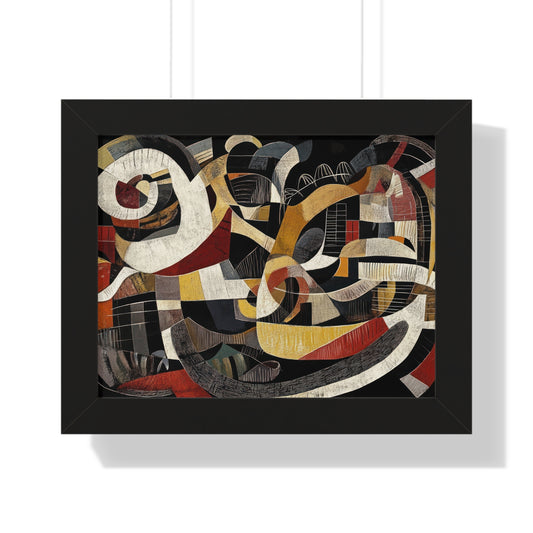 Artistic Abstract Framed Horizontal Poster