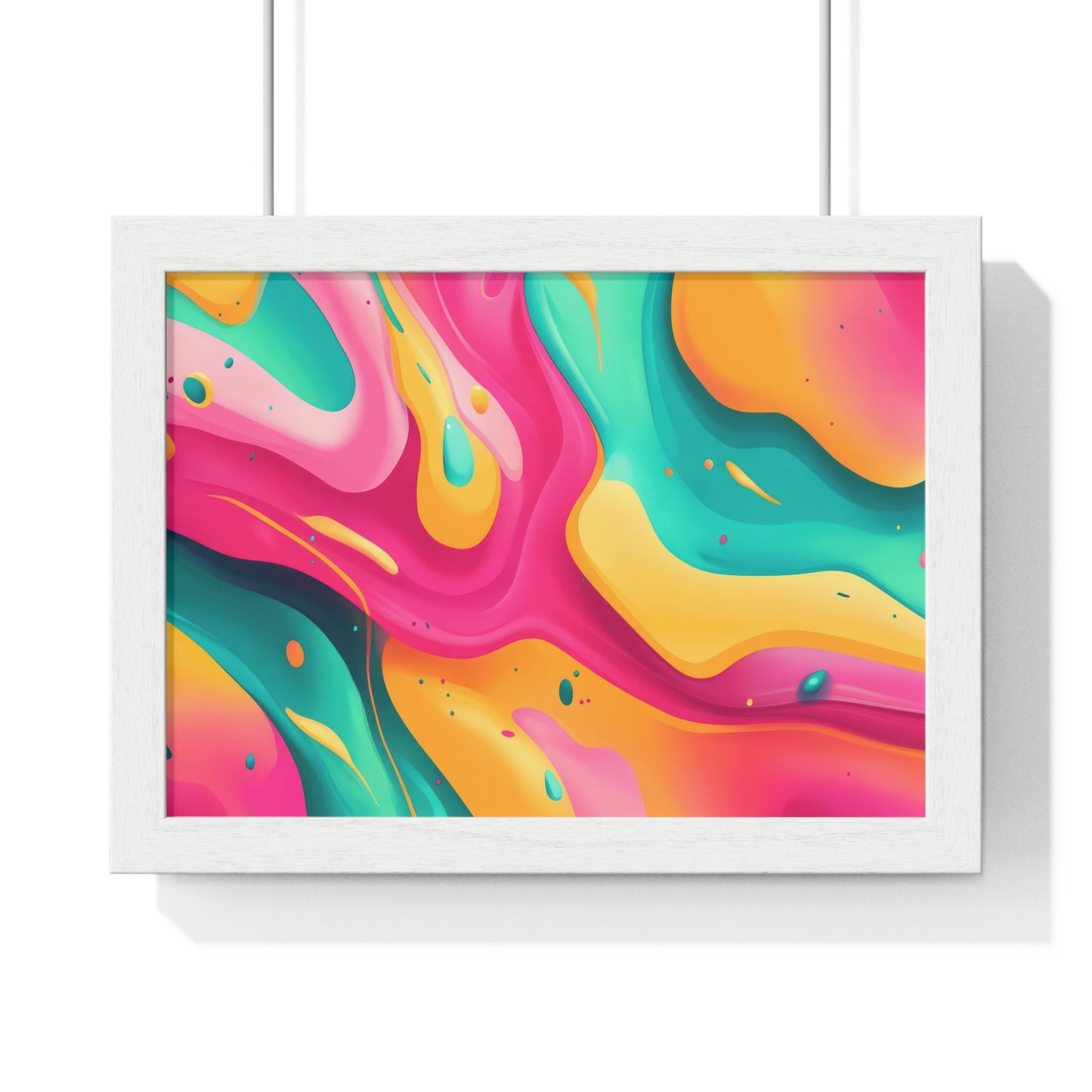 Gift for Art Lovers, Vibrant Living Room Accent