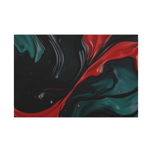 Abstract Canvas Wall Art Print,  Colorful Art Piece