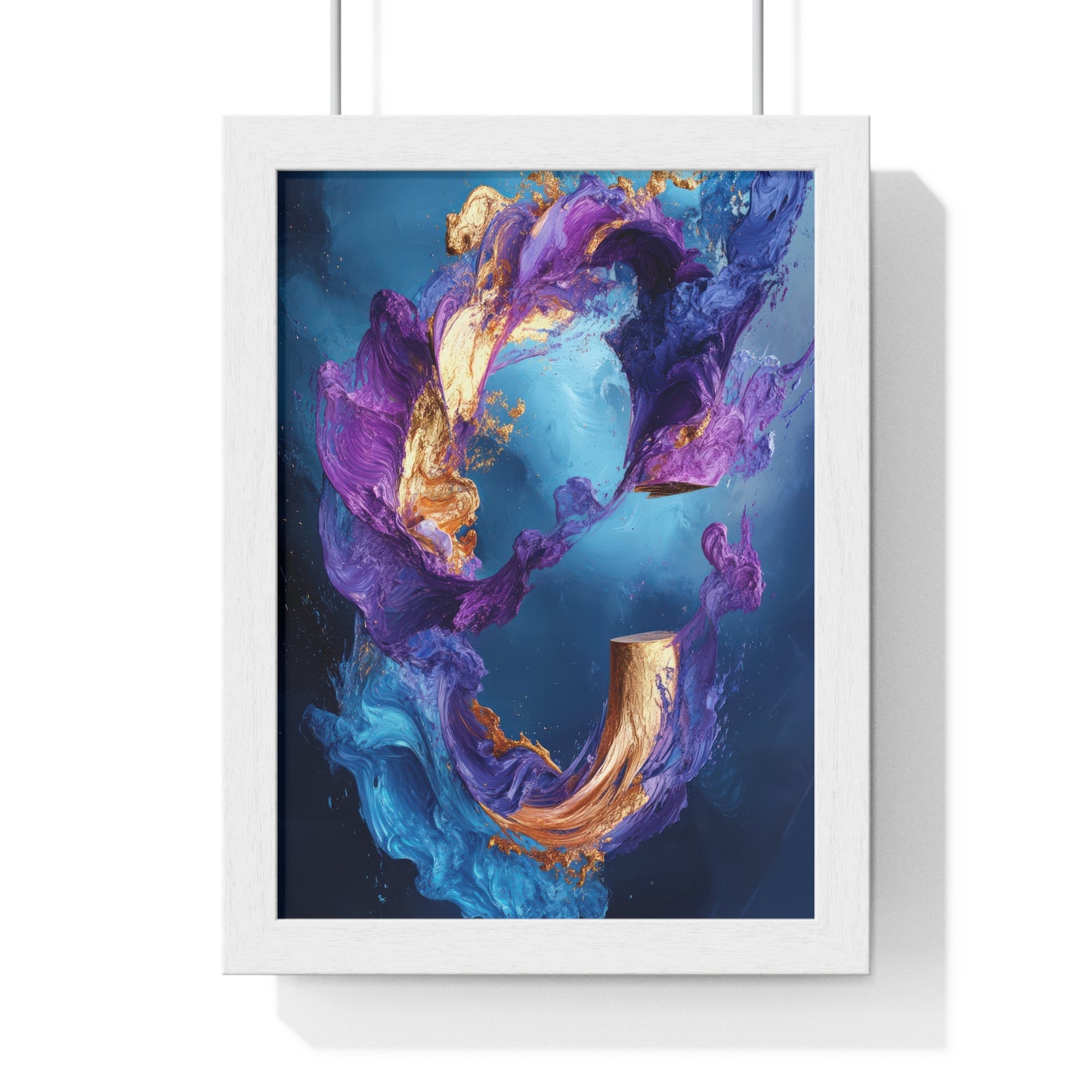 Elegant Abstract Art Framed Poster